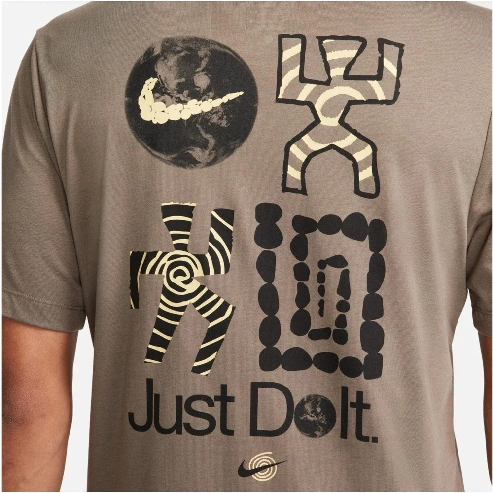 Nike Men's Dri-Fit T-Shirt Training‎ Activewear Basketball Performance, Grey